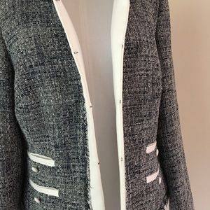 Karl Lagerfeld Tweed- effect fabric Jacket